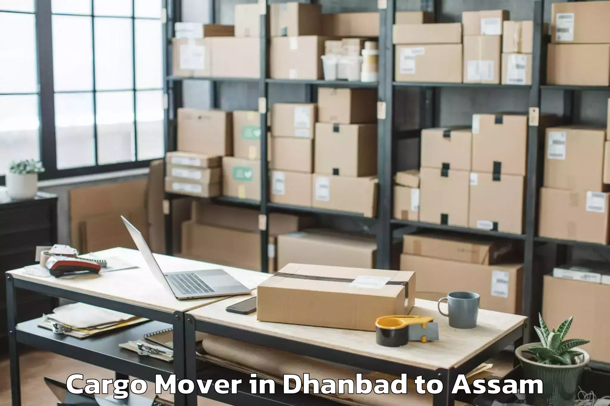 Book Dhanbad to Rangapara Cargo Mover Online